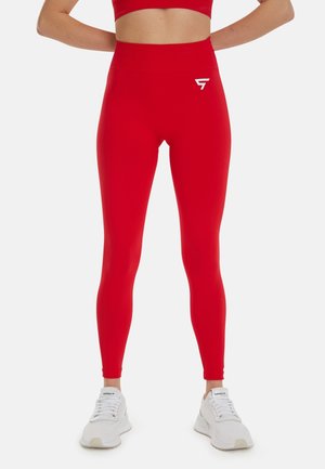 Leggings - Trousers - red