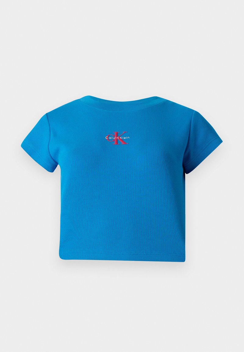 Calvin Klein Jeans T-shirt basic blauw Calvin Klein Jeans T-shirt basic blauw