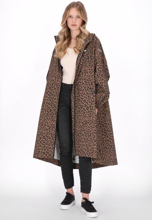 Regnjakke / vandafvisende jakker - dark beige black leo