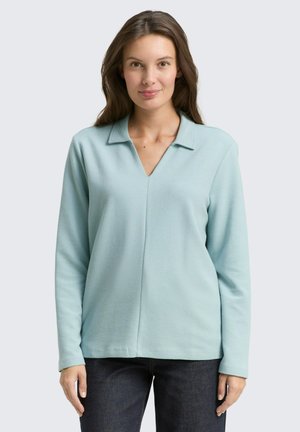 LANGARM MIT KRAGEN - Polo - white moss