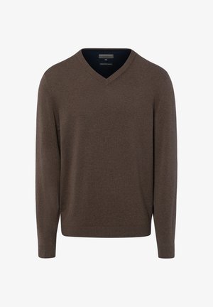FINSHLEY & HARDING, FINSHLEY & HARDING PULLOVER - Strickpullover - schlamm