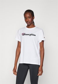 Champion GRAPHIC CREWNECK - Apdrukāts T-krekls - white