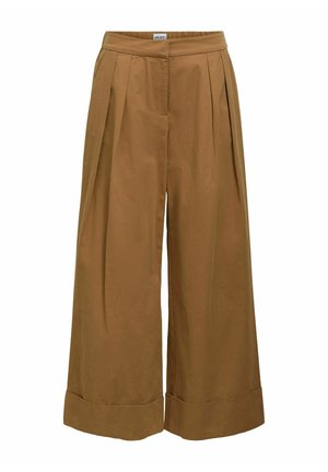 Object, WIDE-LEG TROUSERS PLEATED - Pantalon classique - camel