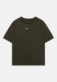 Nike Performance - DF MULTI UNISEX - Sports T-shirts - cargo khaki/white Miniaturebillede 1