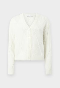 TEXTURED WOOL ARGYLE CARDIGAN - Kardigan