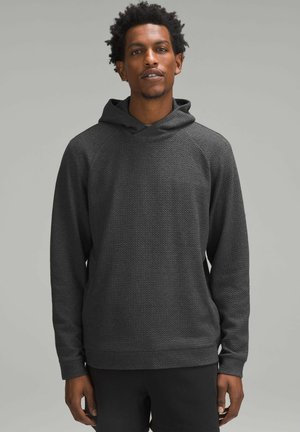 TEXTURED - Majica s kapuljačom - heathered black black