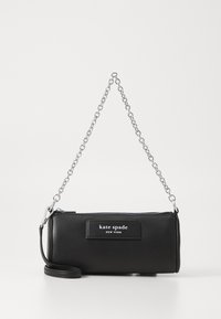 LABEL SMOOTH POCHETTE - Ručna torba - black