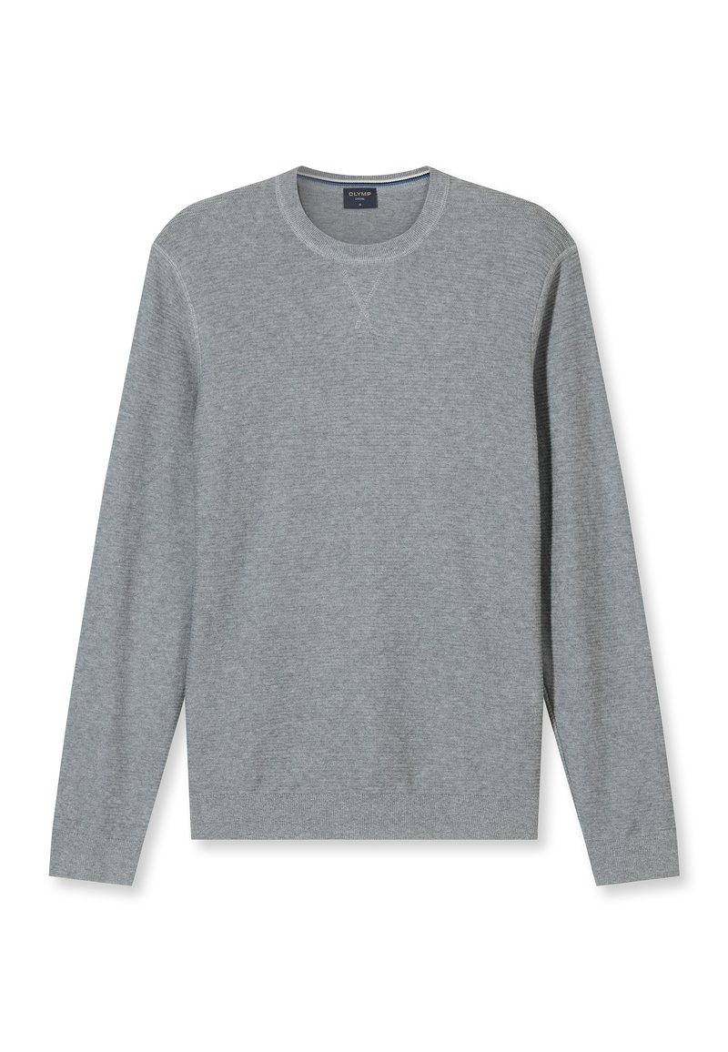 New Look - Pull col ras du cou à côtes anglaises - Gris foncé | ASOS