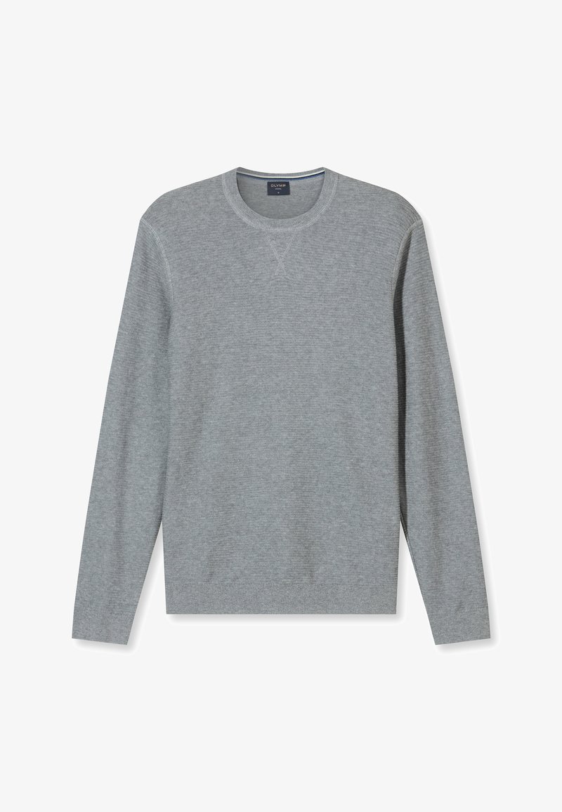New Look - Pull col ras du cou à côtes anglaises - Gris foncé | ASOS New Look - Pull col ras du cou à côtes anglaises - Gris foncé | ASOS