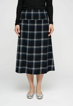MAGGIE CHECK - Krilo A-kroja - dark navy check