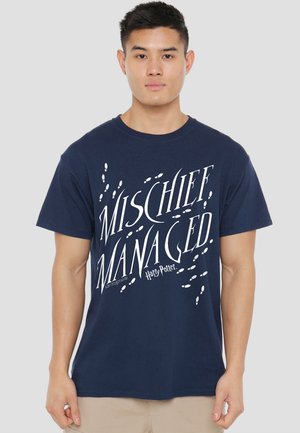 Cotton Soul, HARRY POTTER MISCHIEF MANAGED 4 - T-Shirt print - dark blue