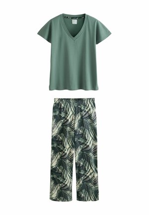 REGULAR FIT - SHORT SLEEVE SET - Pidžaamakomplekt - khaki green