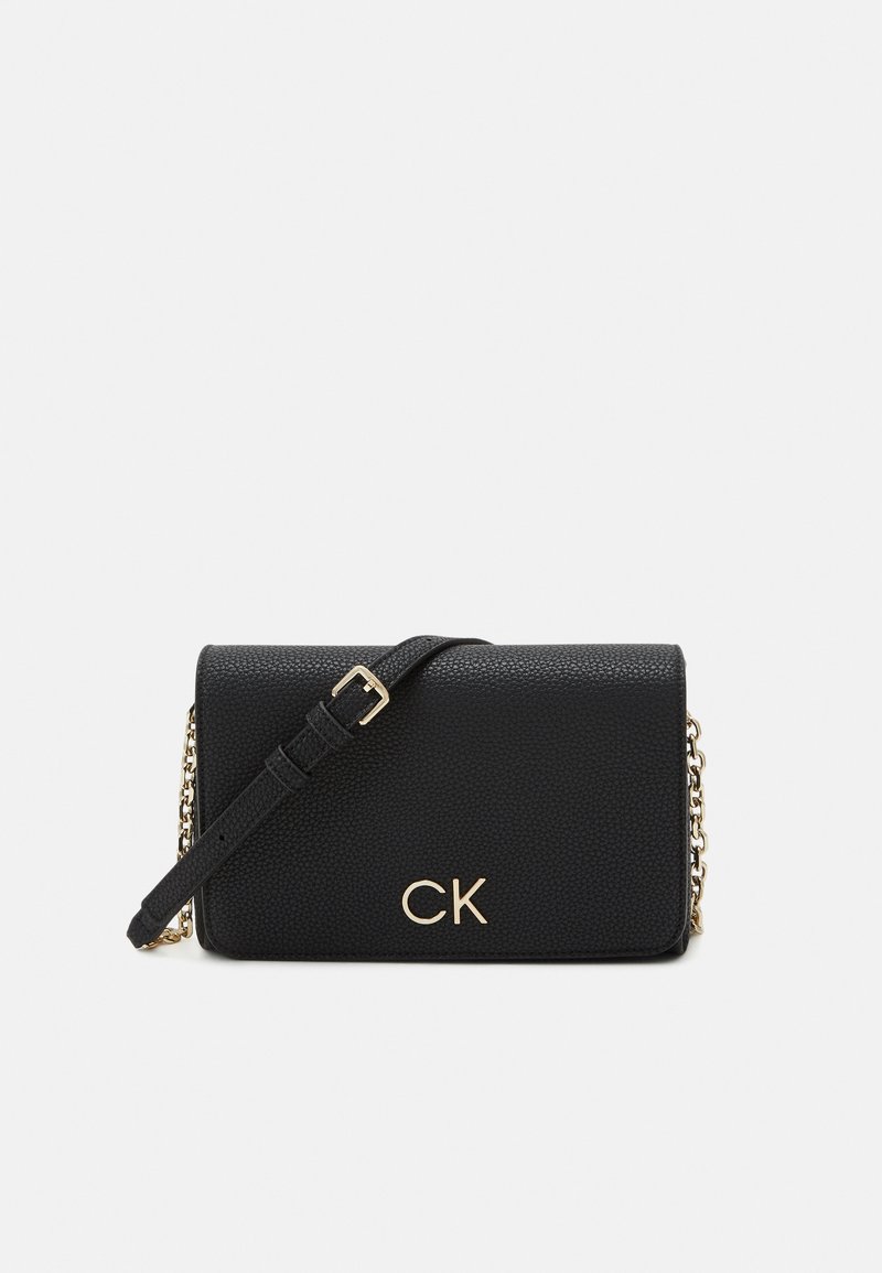 Calvin Klein RELOCK SHOULDER BAG FLAP Handtasche black/schwarz