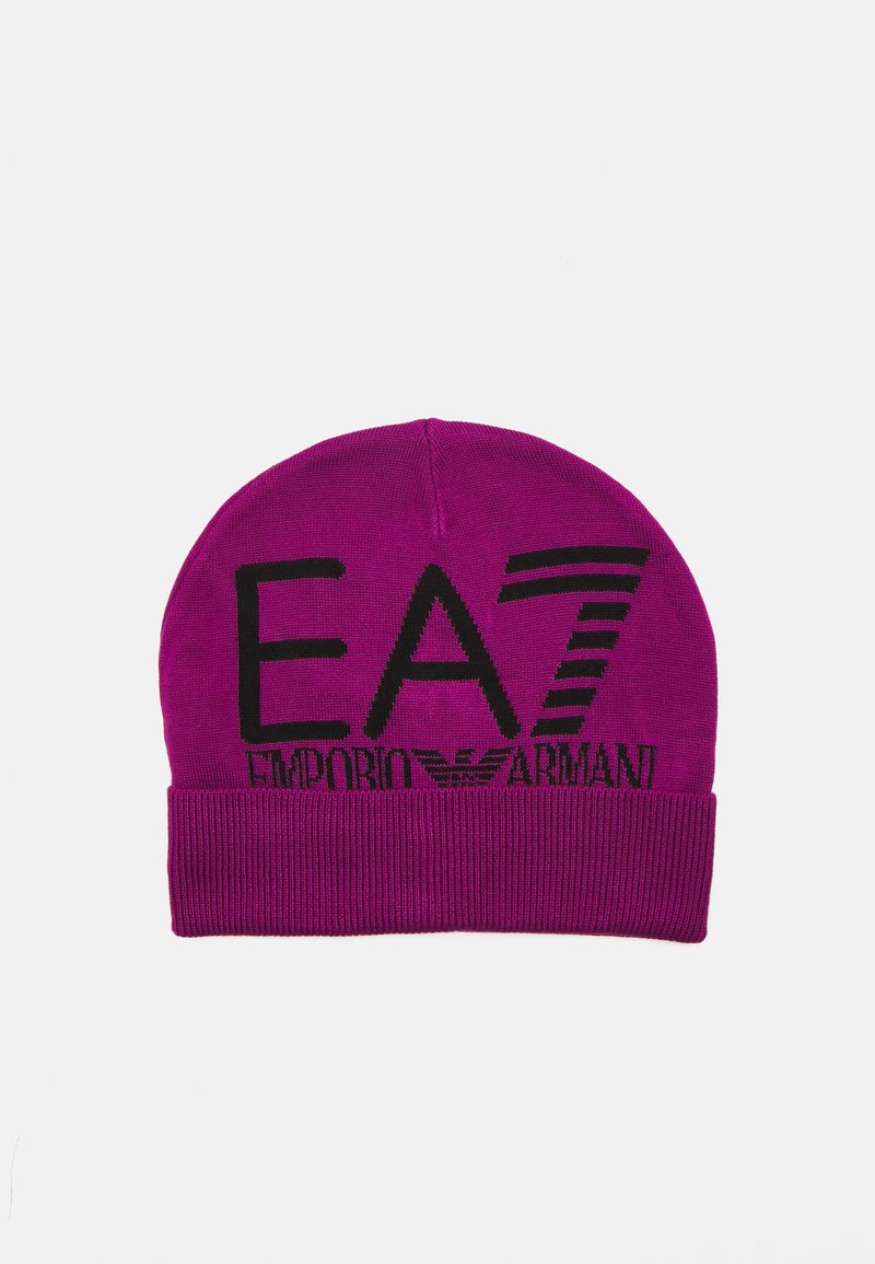 EA7 Emporio Armani MOUNTAIN VISIBILITY BEANIE UNISEX - Berretto - hollyhock/black