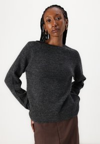 ONLY ONLROME LIFE O NECK  - Džemperis - dark grey melange