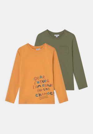 2 PACK - T-shirt print - deep lichen green