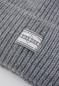 Pier One UNISEX 3 PACK - Gorro - black/grey/khaki