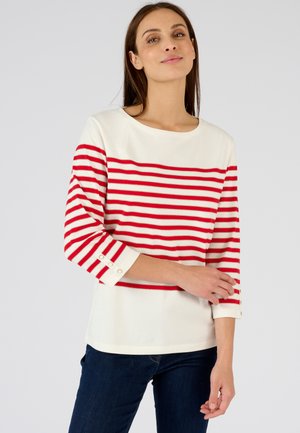 BRILLANTE MANCHES 3/4 - Maglietta a manica lunga - rouge rayé