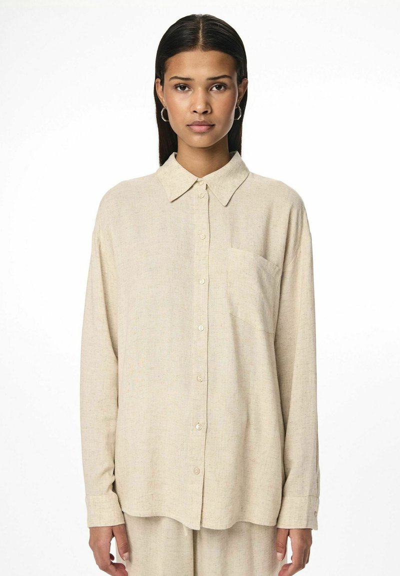 Pieces PCPIA - Button-down blouse - birch