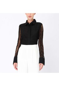 Smart and Joy AJUSTÉ À MANCHES LONGUES - Chemisier - noir