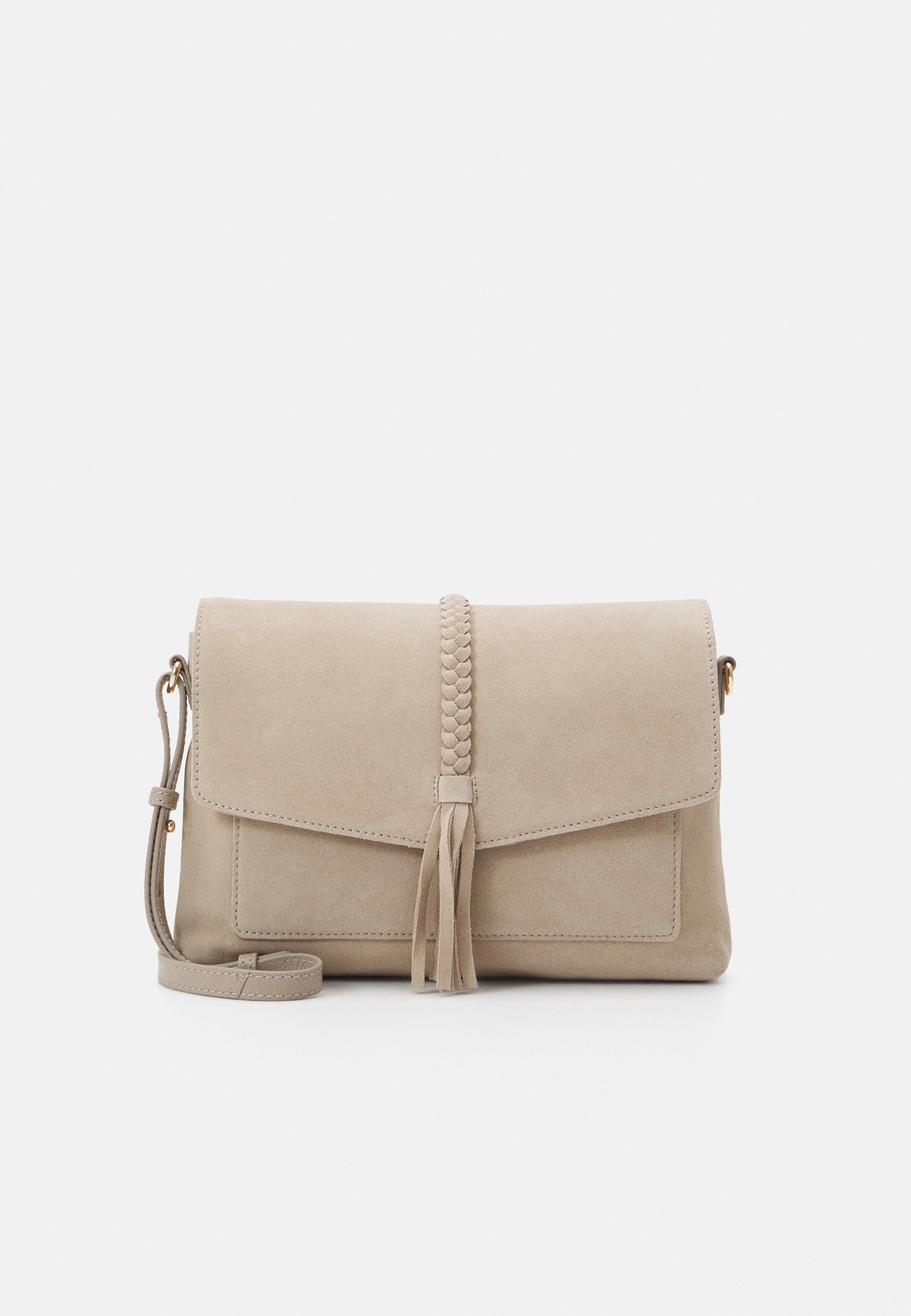 Buy LEATHER Across body bag taupe Online Ireland Ubuy