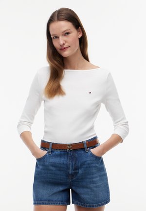 Tommy Hilfiger, SLIM FIT - Μπλούζα με μακριά μανίκια - ecru