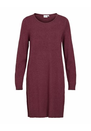 VILA, KNITTED DRESS VIRIL SHORT - Strickkleid - fig