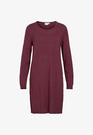 VILA, KNITTED DRESS VIRIL SHORT - Strickkleid - fig