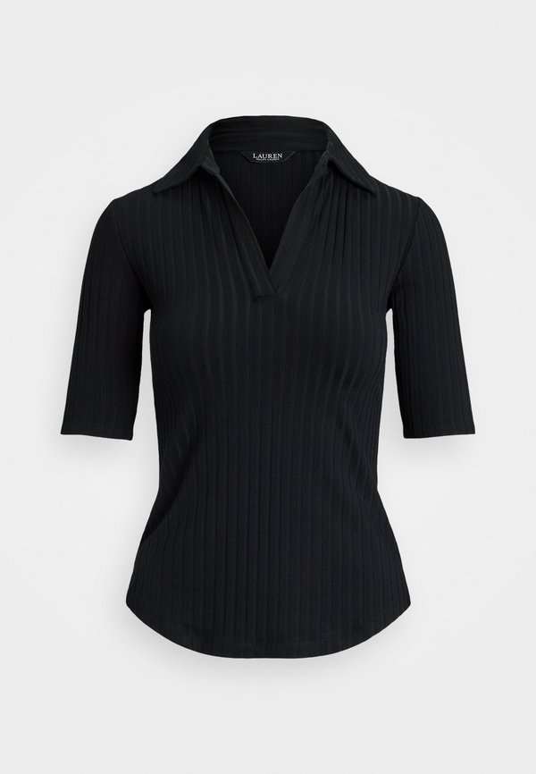 RIB KNIT ELBOW SLEEVE POLO TEE - Print T-shirt2