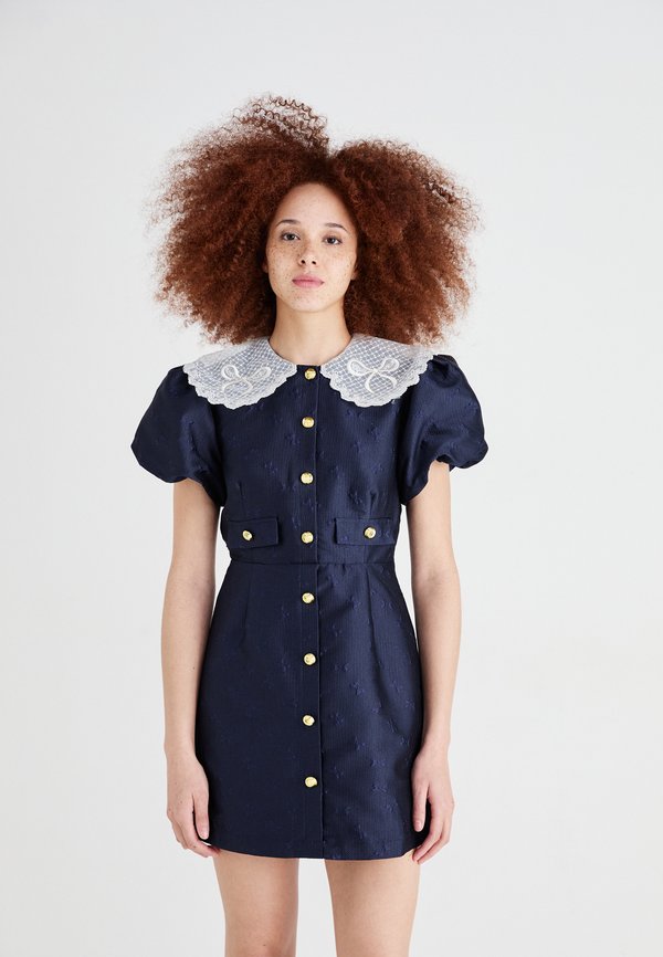 BUOY JACQUARD MINI DRESS - Blusenkleid