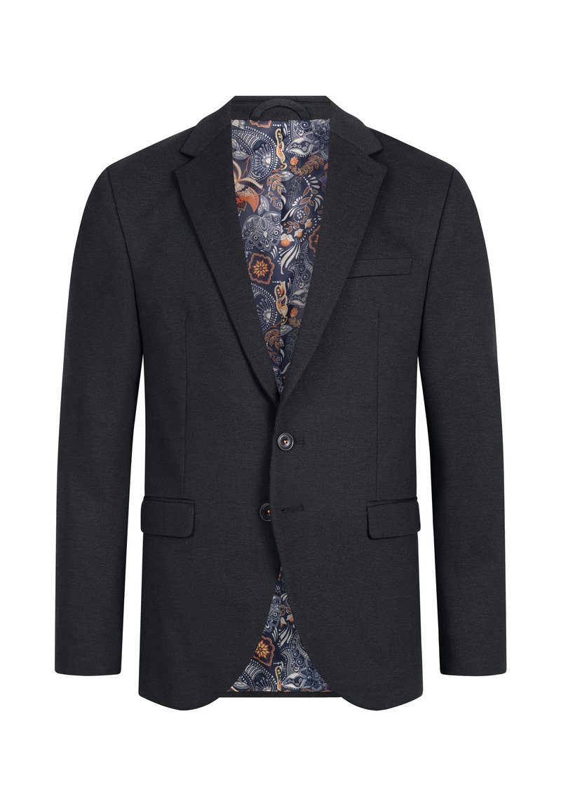 Jeff MAX - Blazer jacket - mini herringbone/mottled black - Zalando