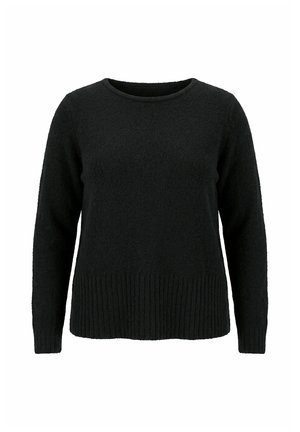 MIAMODA, PULLOVER, A-LINIE, U-BOOT-AUSSCHNITT, LANGARM - Jersey de punto - black