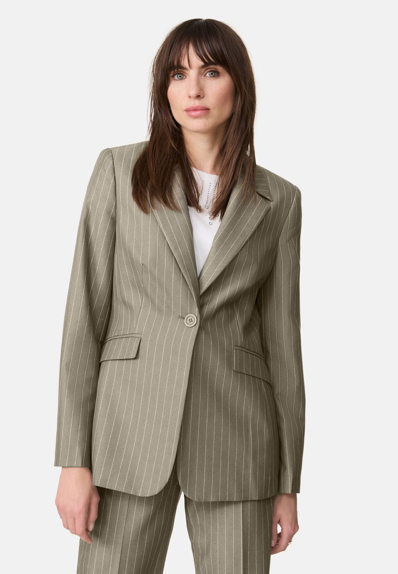 Taifun NADELSTREIFEN - Blazer - new sage gemustert