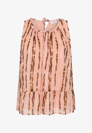 Saint Tropez, RAVENASZ - Top - apricot tiedye stripes