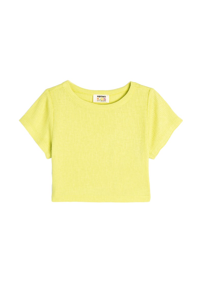 Koton TEXTURED VISCOSE T-SHIRT zielony
