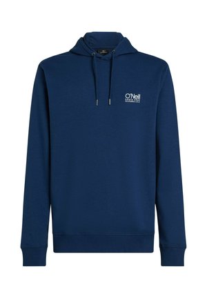 Tumesinine kapuutsiga pusa pehmest kangast, esiosas logoga. Varustatud paelaga ja soonikutega varrukaservadega mugavaks istuvuseks.