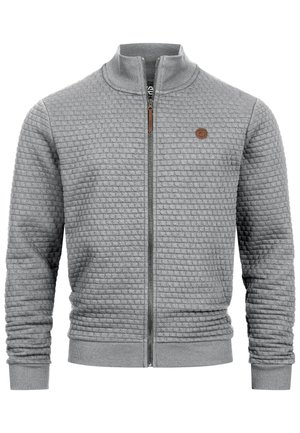 INDICODE JEANS BERMIE - Sweatjacke - lt grey mix