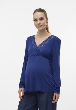 MLGIOVANNA TESS - Long sleeved top - medieval blue