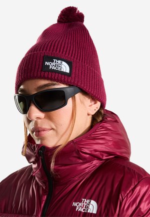 The North Face, TNF LOGO BOX POM BEANIE UNISEX - Huer - burgundy crush