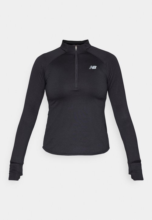 New Balance ATHLETICS GRID 1/2 ZIP - Long-sleeved top - black — foto 5