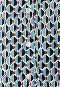 More & More RUFFLE PRINT  - Hemdbluse - blau