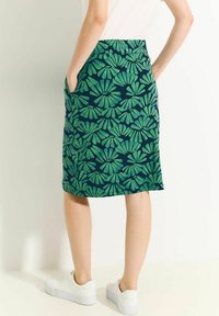 Cecil MIDI MIT PRINT - Áčková sukně - grün
