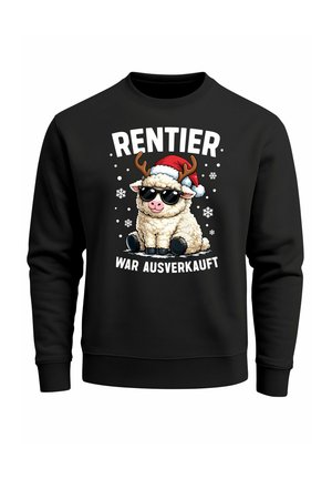 MIT WEIHNACHTEN - Sweatshirt - schaf schwarz