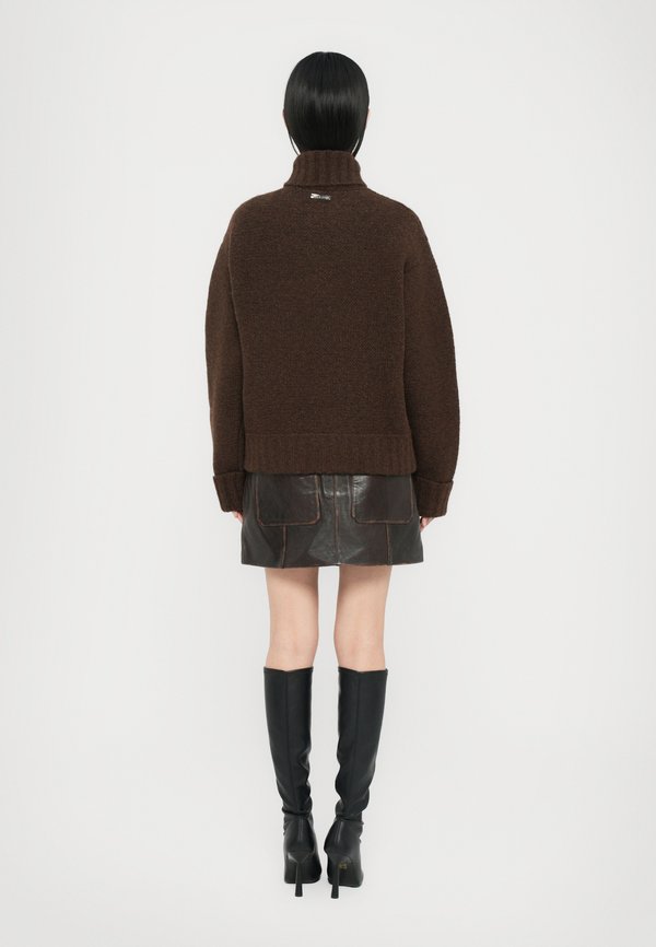 TURTLE NECK - Jumper - chocolate3