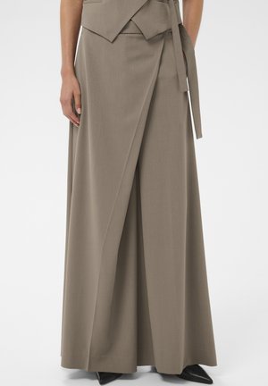 HAISLY WIDE - Nadrágok - sandy grey melange