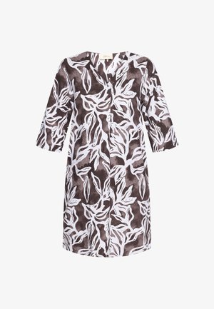 Cartoon, CARTOON MIT MUSTER SOMMERKLEID - Freizeitkleid - weiß braun
