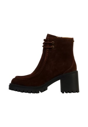 Botines con plataforma - marron