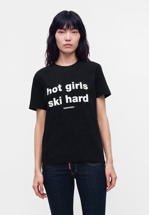 Dsquared2, JUST RIGHT FIT TEE - Тениска с щампа - black