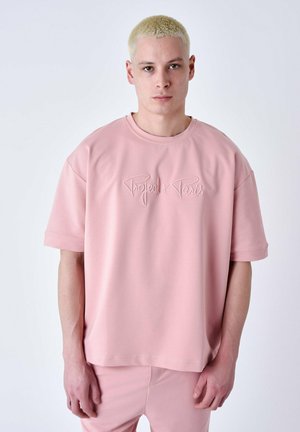 CLASSIQUE FULL LOGO BRODERIE ESSENTIALS - Camiseta estampada - rose dragée