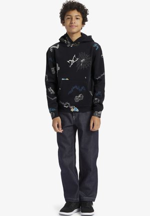 SCRIBBLE 10-16 - Kapuzenpullover - xkwb black scribble print